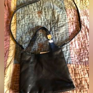 Liz Claiborne NWT Black Leather Co. Medium size Pocketbook
